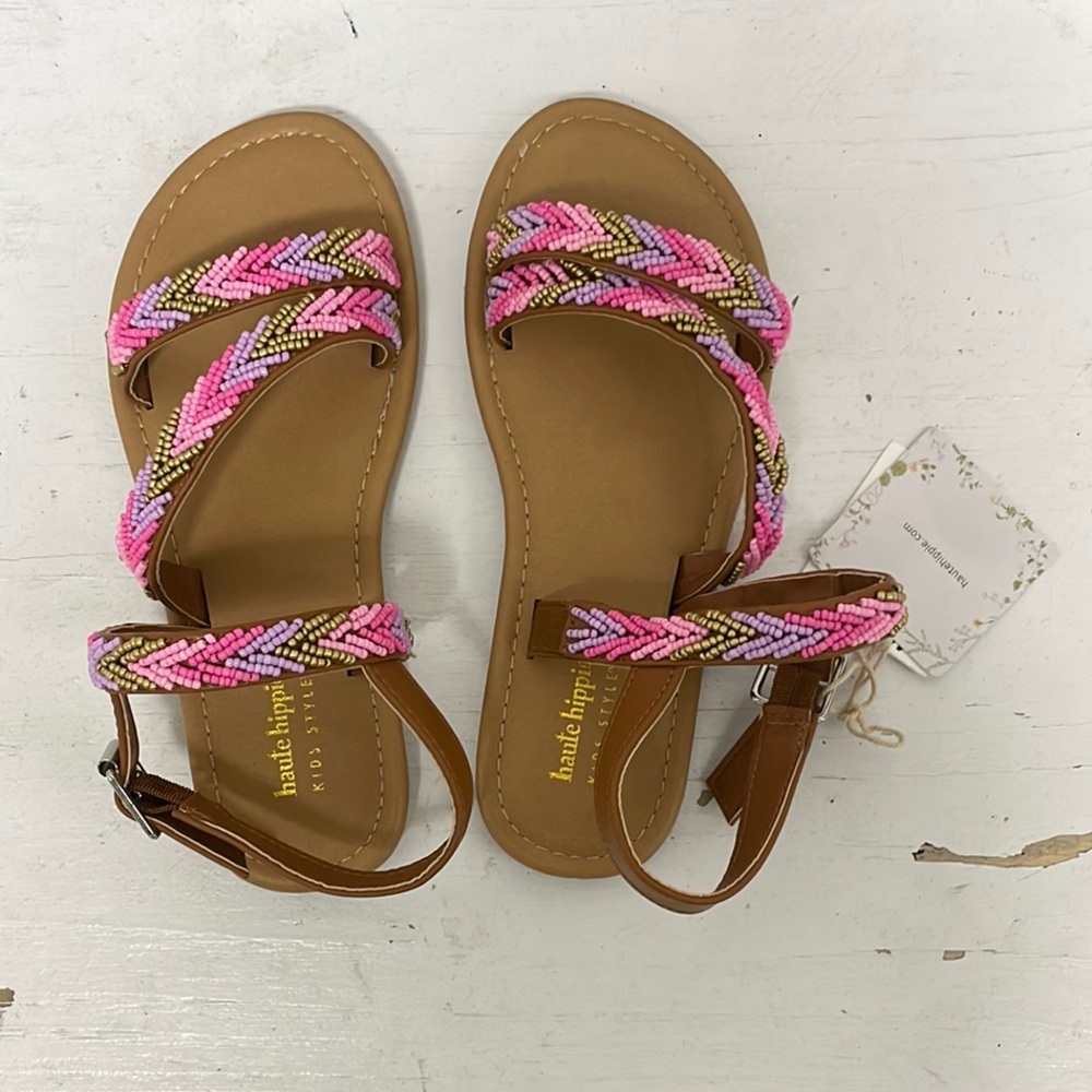 Pink and Brown Summer Sandals